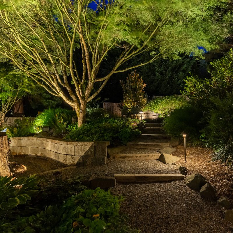 PL005 LED | Brass Tiki 5" Path Light - Image 2