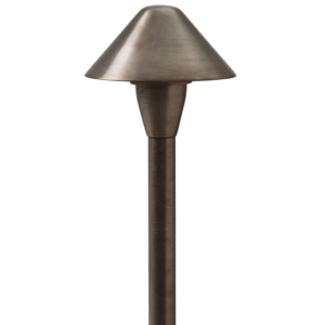 PL005 LED Brass Tiki 5" Path Light