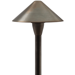 PL006 LED Brass Tiki 7" Path Light