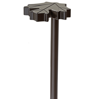 Maple Leaf Path Light in Architectural Bronze