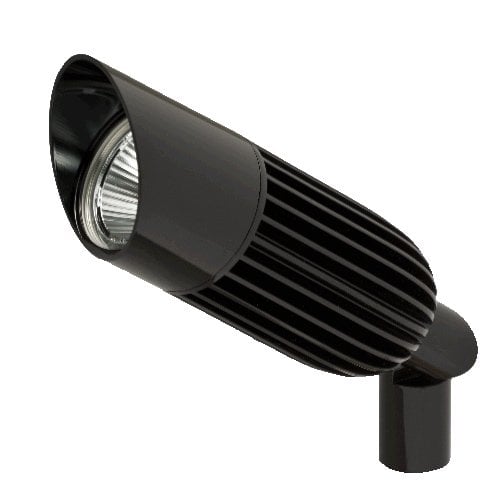 X5 High Power Spotlight in Black - shown with Optional Shroud