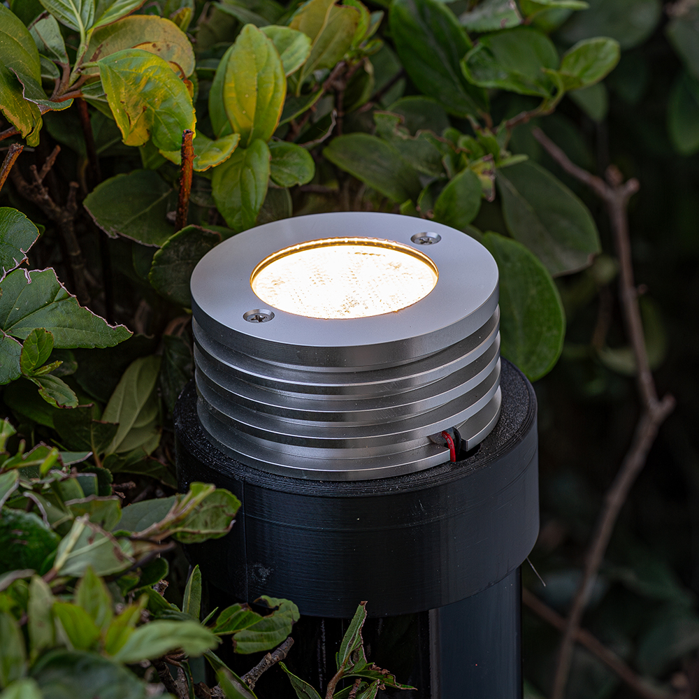 S2 Saturn Series Specialty Light installed on a PVC riser