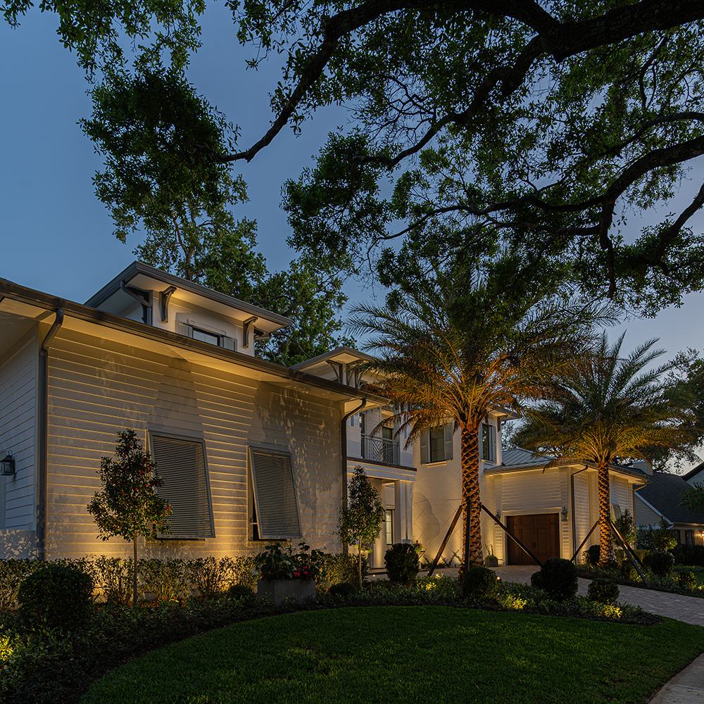 REV Spotlight highlighting architectural columns or textured surfaces