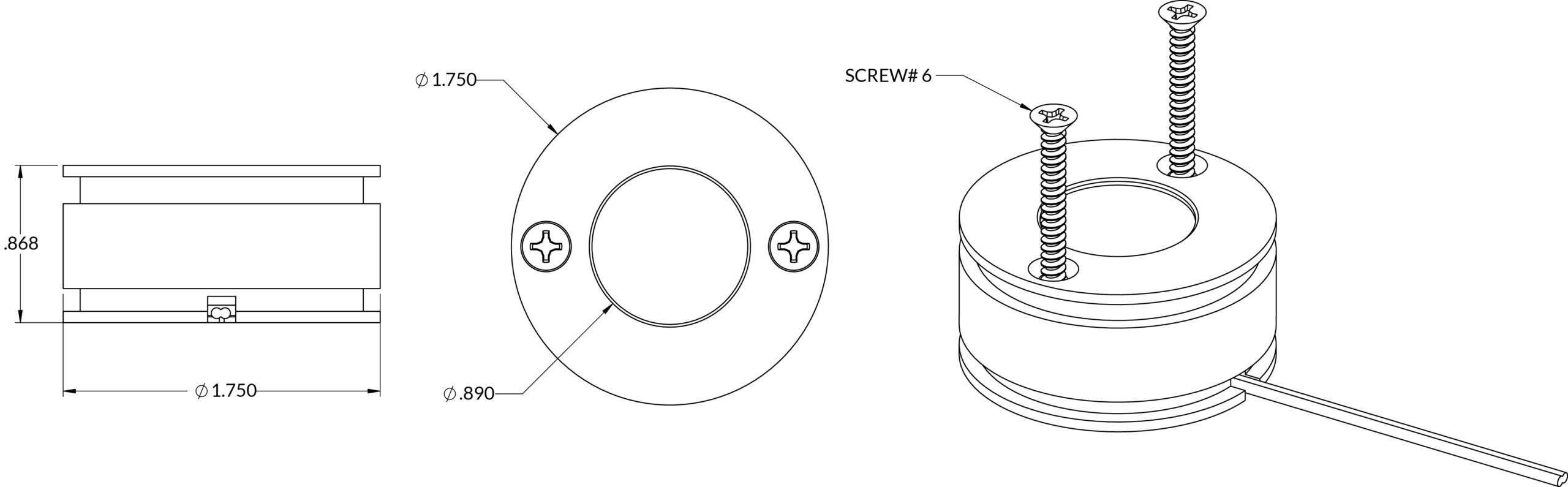S1H Saturn Halo dimension drawing