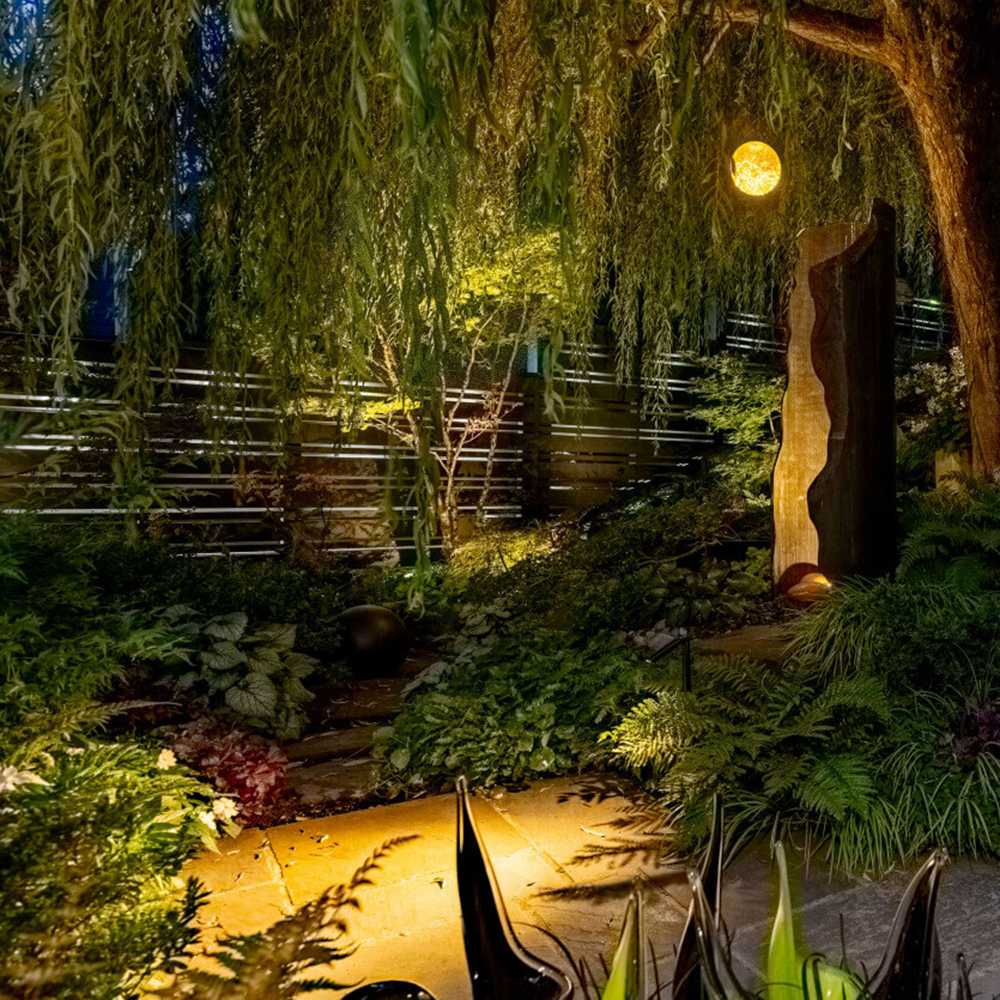 P9 Path Light providing path and landscape accent lighting